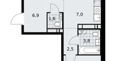 Appartement 3 chambres dans Kommunarka, Russie