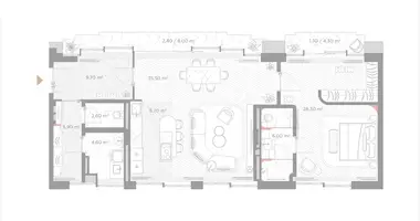 Apartamento 3 habitaciones en Moscú, Rusia