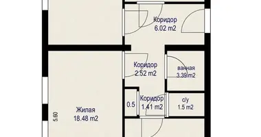 3 room apartment in Minsk, Belarus