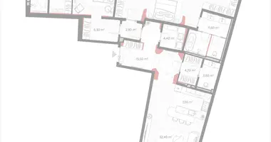 Квартира 2 комнаты в Москва, Россия