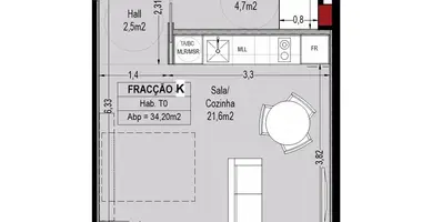1 room apartment in Porto, Portugal