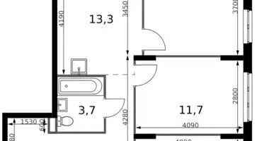 Wohnung 3 zimmer in Sapronovo, Russland