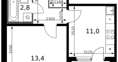 1 room apartment in Leninsky District, Russia