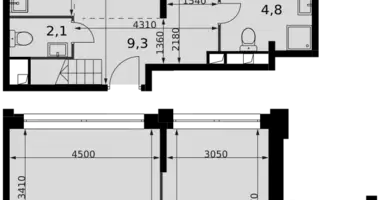 Wohnung 4 zimmer in Moskau, Russland