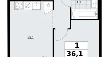 Appartement 1 chambre dans Troïtsk, Russie