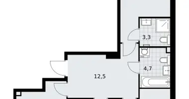 Appartement 3 chambres dans Troïtsk, Russie