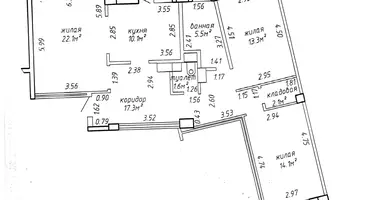 Квартира 3 комнаты в Минск, Беларусь
