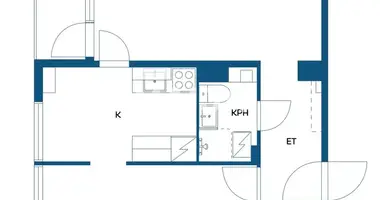 Wohnung 2 zimmer in Turku sub region, Finnland