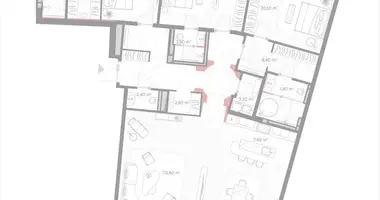 Appartement 3 chambres dans Moscou, Russie