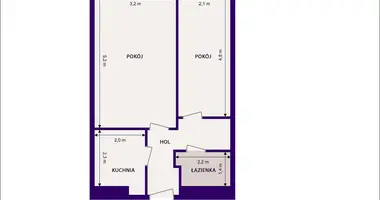 Appartement 1 chambre dans Varsovie, Pologne