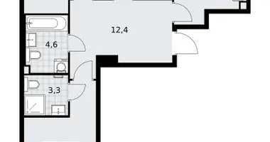 Mieszkanie 3 pokoi w Troick, Rosja