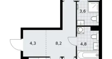 Квартира 2 комнаты в район Коммунарка, Россия