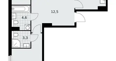 Wohnung 3 zimmer in Kommunarka, Russland