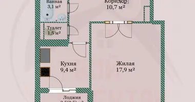 Wohnung 1 zimmer in Minsk, Belarus