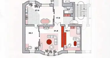 Wohnung 4 zimmer in Riga, Lettland