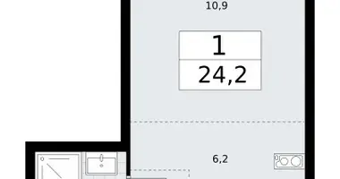 Квартира 1 комната в район Внуково, Россия