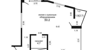 Mieszkanie 3 pokoi w Mińsk, Białoruś
