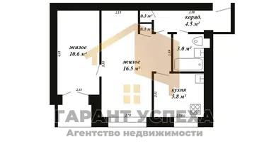 2 room apartment in Muchaviecki sielski Saviet, Belarus