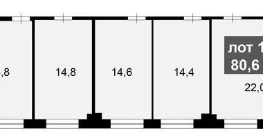 Büro 81 m² in Moskau, Russland