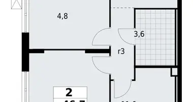 Appartement 2 chambres dans Krasnoye Selo, Russie