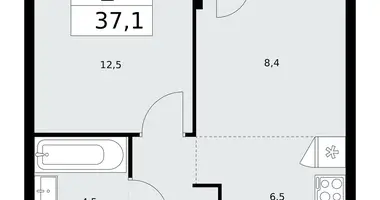 2 room apartment in Kommunarka, Russia