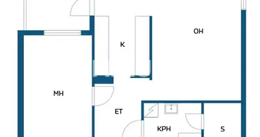 1 bedroom apartment in Valkeakoski, Finland
