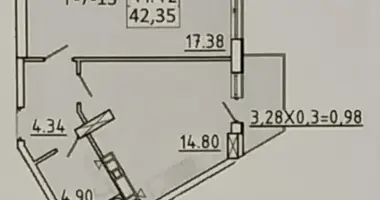 Apartamento 1 habitación en Odesa, Ucrania