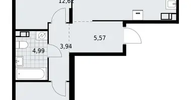 Appartement 2 chambres dans Lagolovskoe selskoe poselenie, Russie