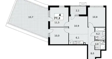 Appartement 4 chambres dans Kommunarka, Russie