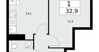Appartement 1 chambre dans Kommunarka, Russie