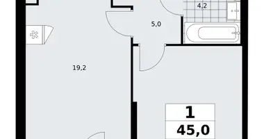Квартира 1 комната в район Коммунарка, Россия