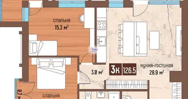3 room apartment in Svetlogorsk, Russia