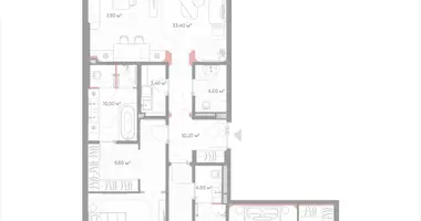 Mieszkanie 2 pokoi w Moskwa, Rosja