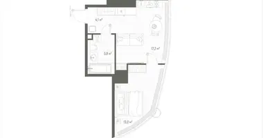 Mieszkanie 1 pokój w Rosja