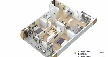 Apartamento 3 habitaciones en Tiflis, Georgia