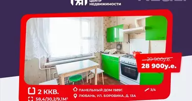 2 room apartment in Lyuban District, Belarus