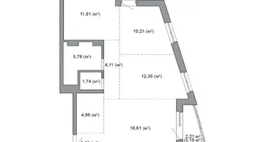 4 room apartment in Minsk, Belarus