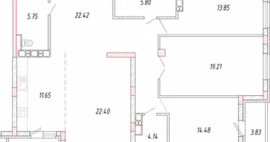 Квартира 4 комнаты в Минск, Беларусь