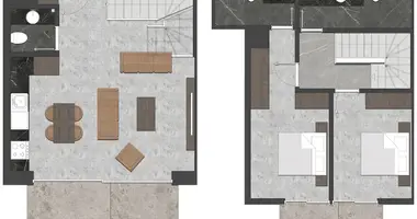 3 room apartment in Kestel, Turkey