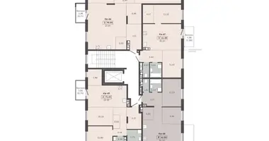 2 room apartment in Kalodziscanski sielski Saviet, Belarus