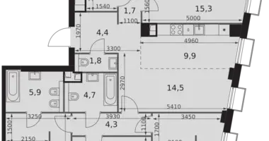 Apartamento 5 habitaciones en Moscú, Rusia