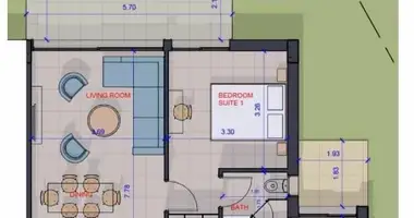 Appartement 2 chambres dans Chlórakas, Chypre