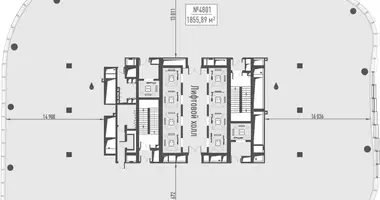 Büro 1 856 m² in Moskau, Russland