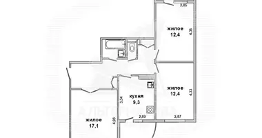 Apartamento 3 habitaciones en Muchaviecki sielski Saviet, Belarús