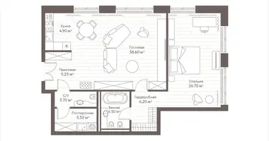 Mieszkanie 1 pokój w Moskwa, Rosja