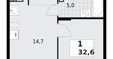 Apartamento 1 habitación en Krasnoye Selo, Rusia