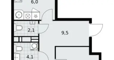 3 room apartment in Kommunarka, Russia