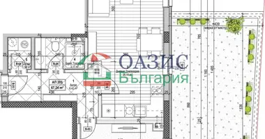 Apartamento 2 habitaciones en Nesebar, Bulgaria