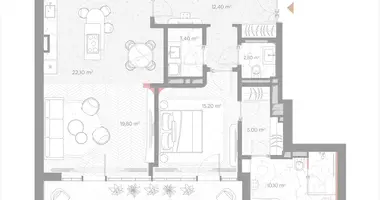 Wohnung 1 zimmer in Moskau, Russland