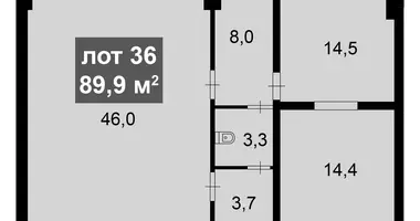 Office 90 m² in Moscow, Russia